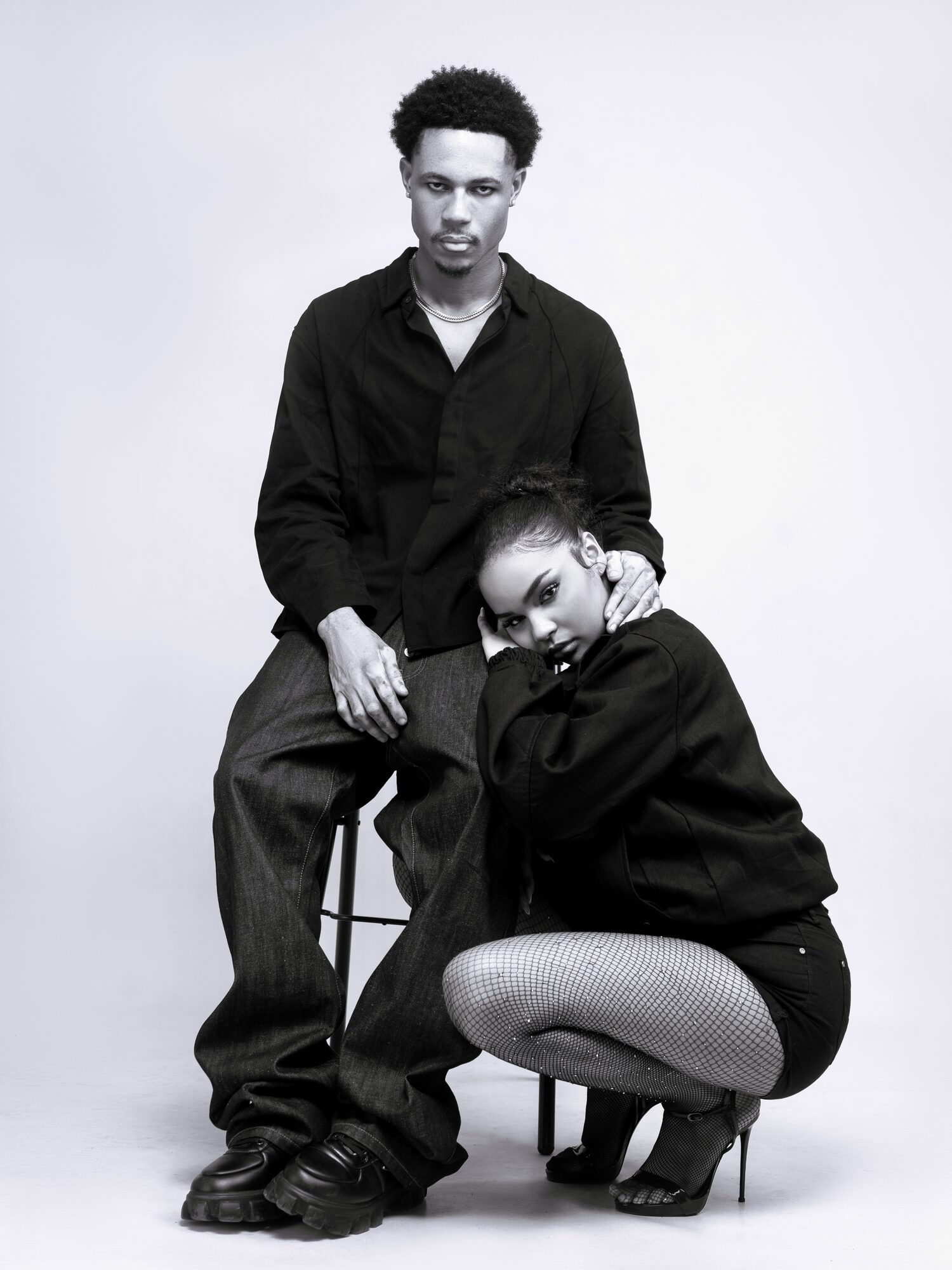 Kathya Ezenwafor black and white studio editorial
